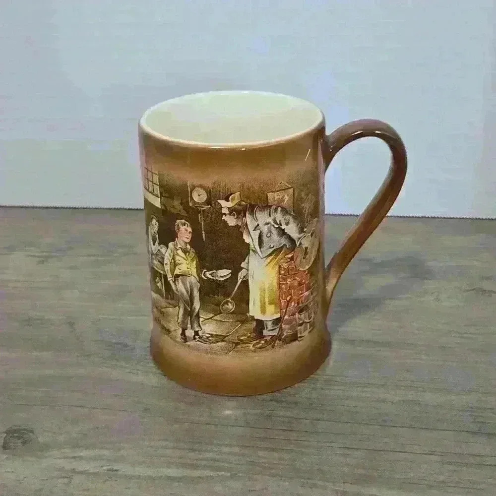 Vintage Sandland Hanley Staffordshire Jug Mug - Oliver Twist  - Made in England